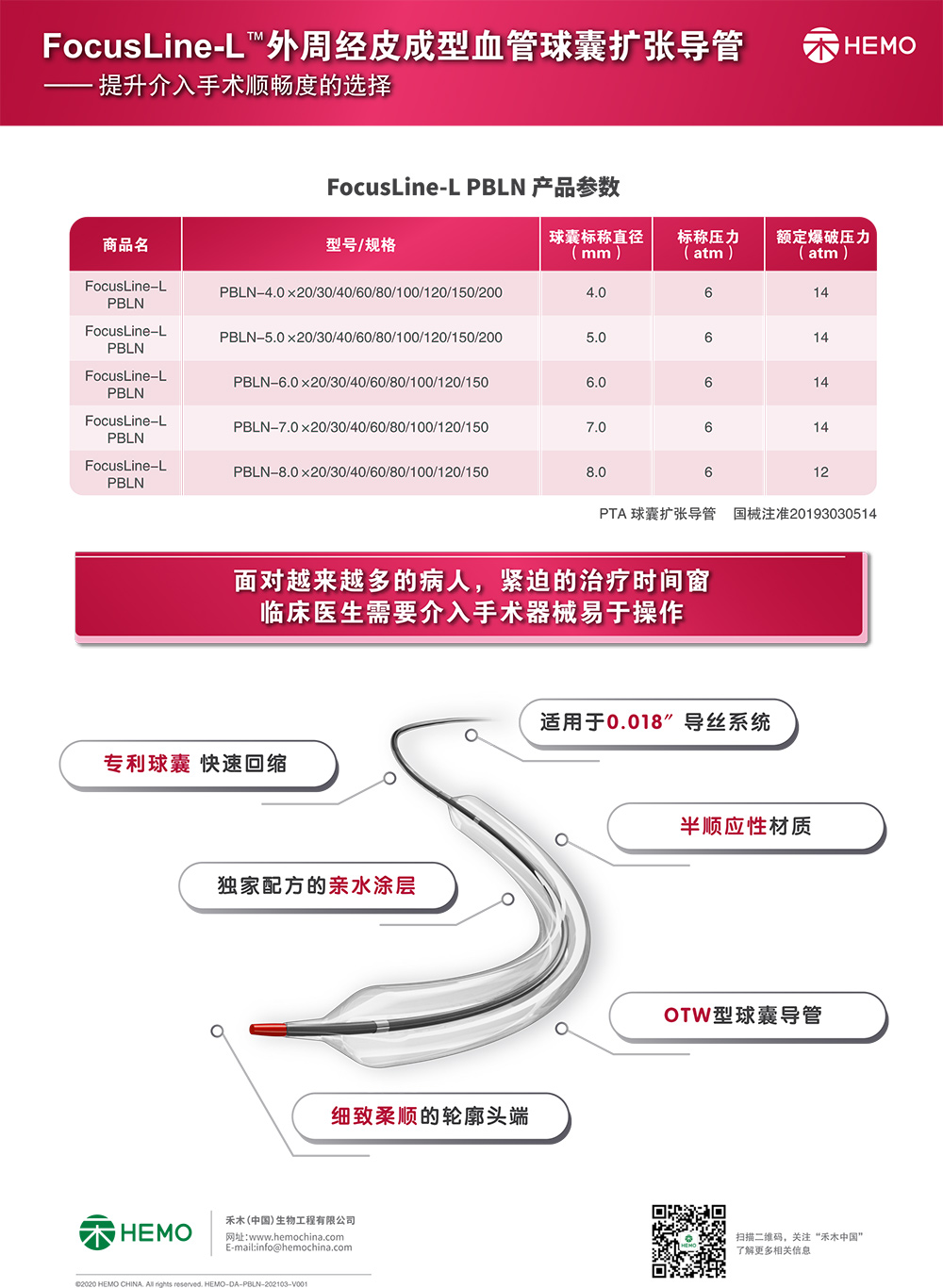FocusLine-L™ 外周球囊